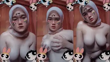 ABG Jilbab Minta Diretas Lembut Area Dada poster