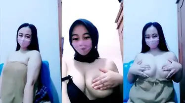 Bokep Indo Jilbab Cantik Ukhti Nakal Toket Mulus Lumer WOT poster